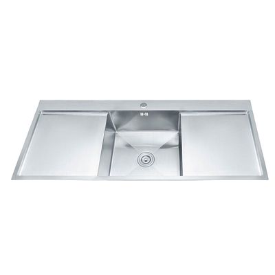 ViandPro Double Drainer Single Bowl Sink – 1500 x 500 mm – Stainless Steel