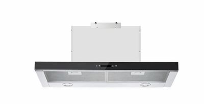 ViandPro 90cm Telescopic Cooker Hood – Black Glass & Stainless Steel with High Extraction Power