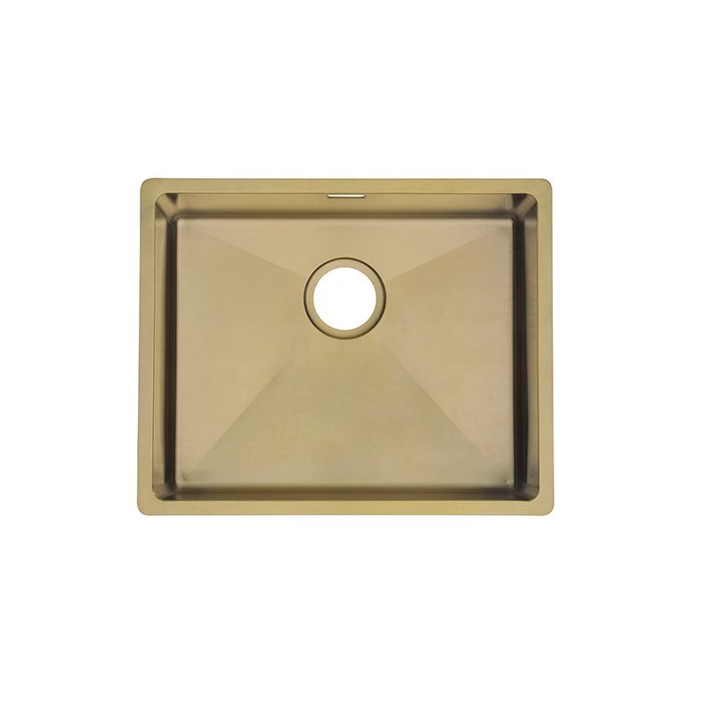 ViandPro Rectangular Undermount Sink 500 x 400 mm – Brushed Brass