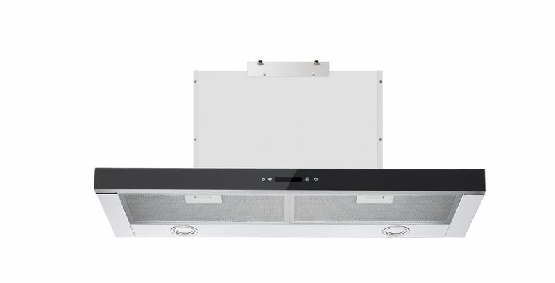 ViandPro 90cm Telescopic Cooker Hood – Black Glass & Stainless Steel with High Extraction Power ViandPro 90cm Telescopic Cooker Hood – Black Glass & Stainless Steel with High Extraction Power