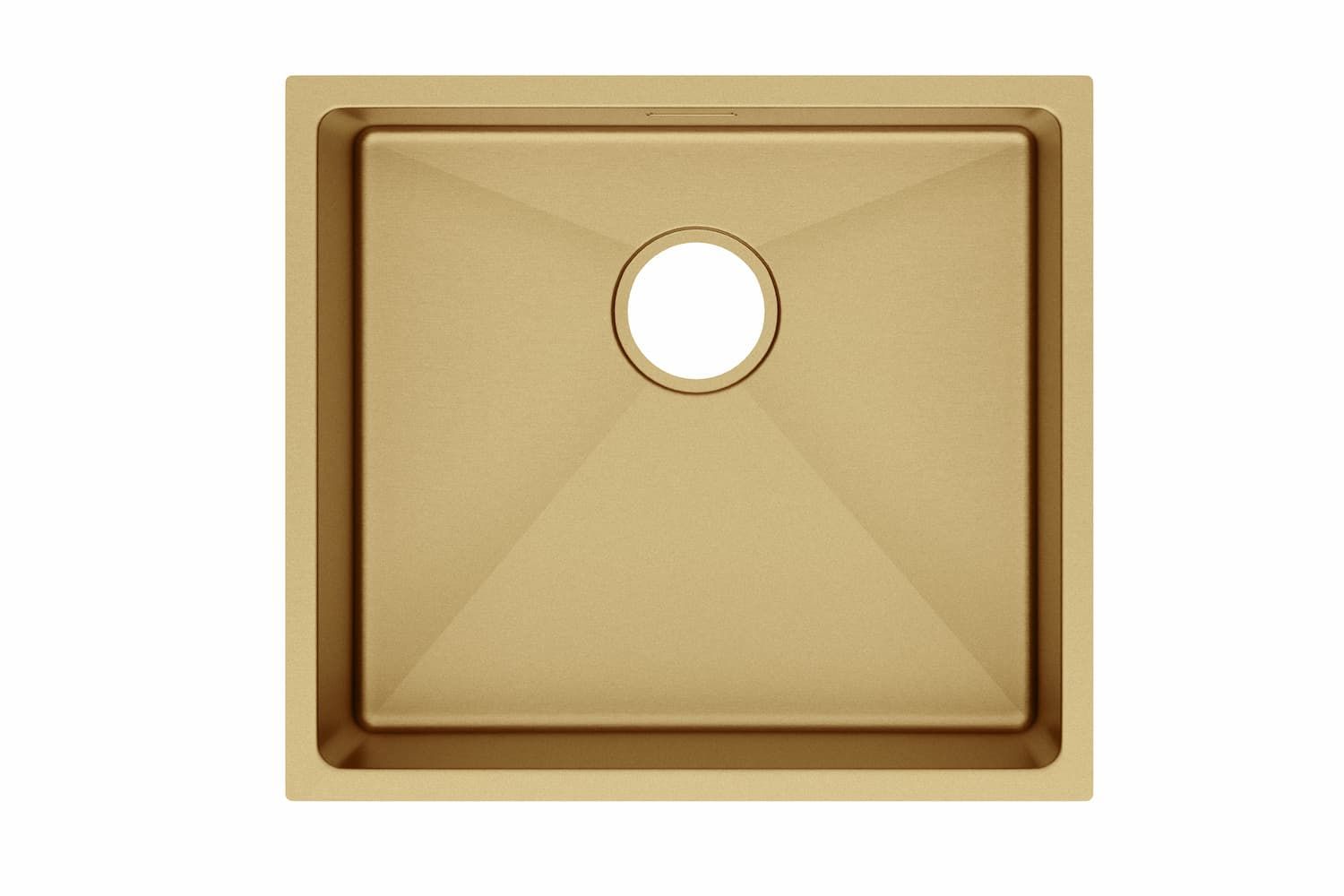 Zara 45cm Undermount Kitchen Sink – 490 x 440mm – Brushed Gold