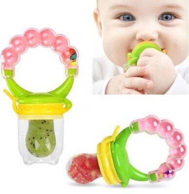 BABY FRUIT PACIFIER WITH RATTLE
