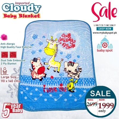 Large Size Baby Cloudy Blanket
