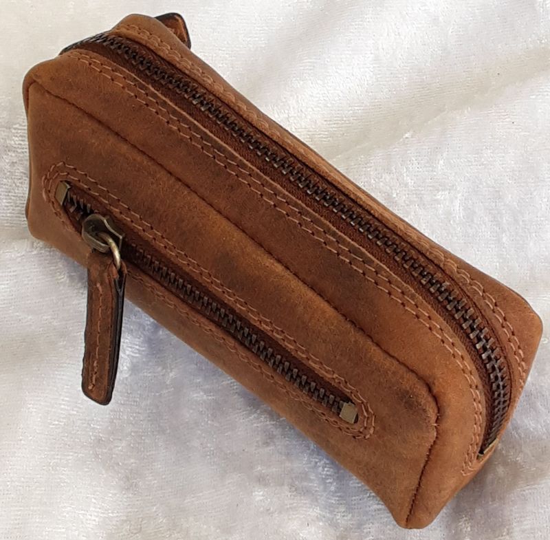 Schlüsseltasche breit -Hunterleder Schlüsseltasche breit -Hunterleder