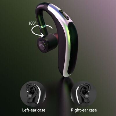 Single ear Bluetooth Headset/ Noise Canceling Wireless Earbuds with Built-in Mic FOR IOS/ Android/