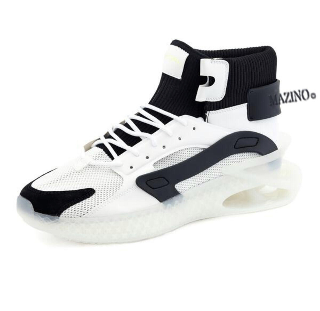 Mazino White and Black Men Shoes