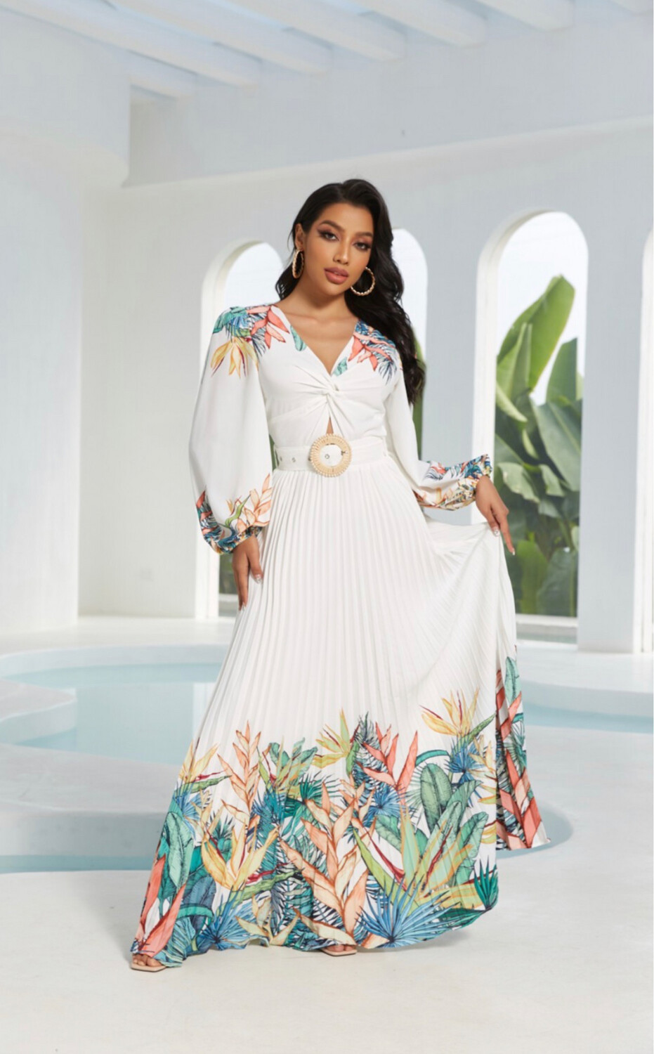 SEXY TROPICAL MAXI DRESS