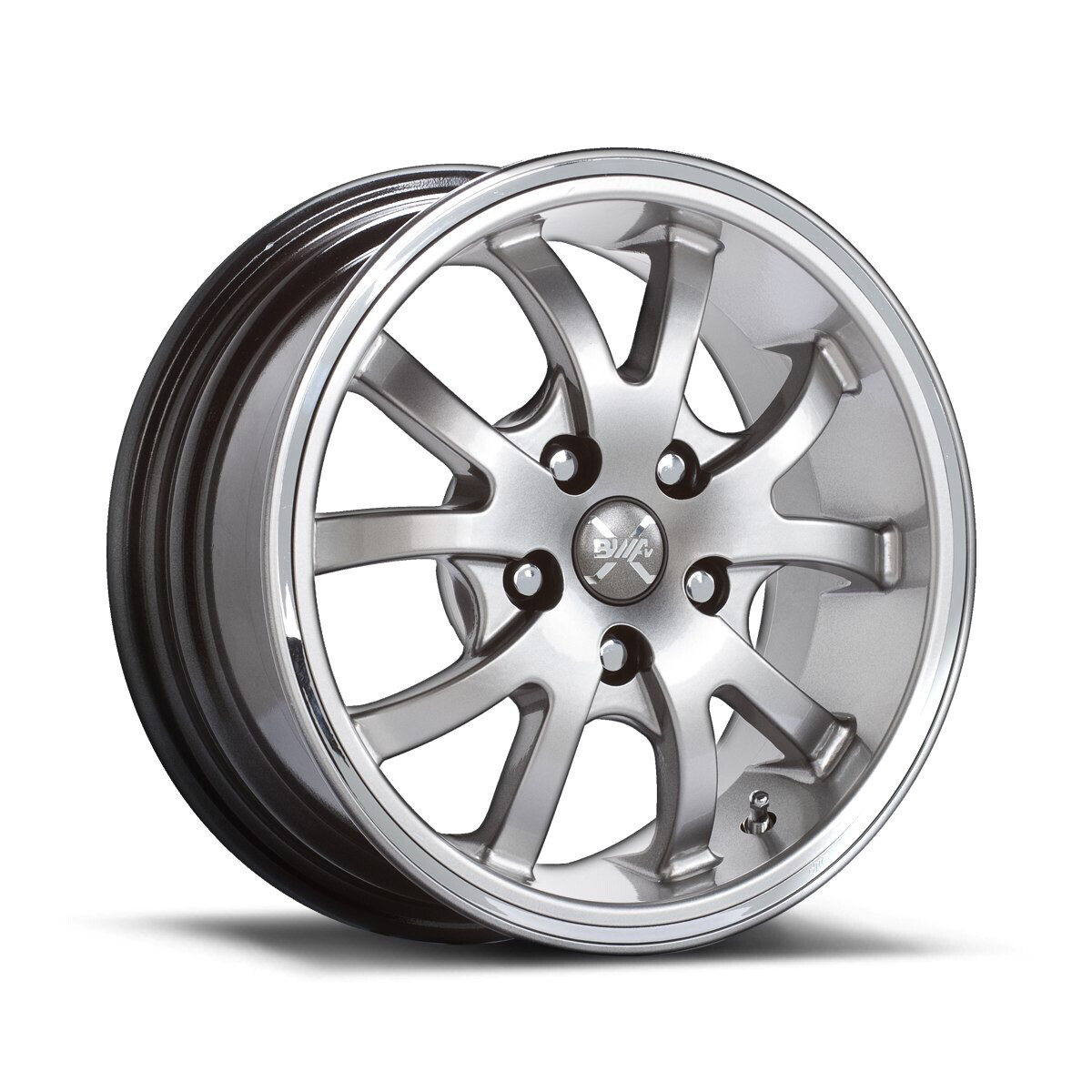 BWAV 6.0X14 INTREPID 4H 114.3 GRIS MARAD + ARO CROMADO