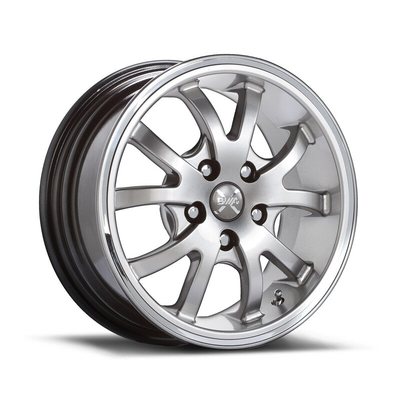 BWAV 6.0X14 INTREPID 4H 114.3 GRIS MARAD + ARO CROMADO