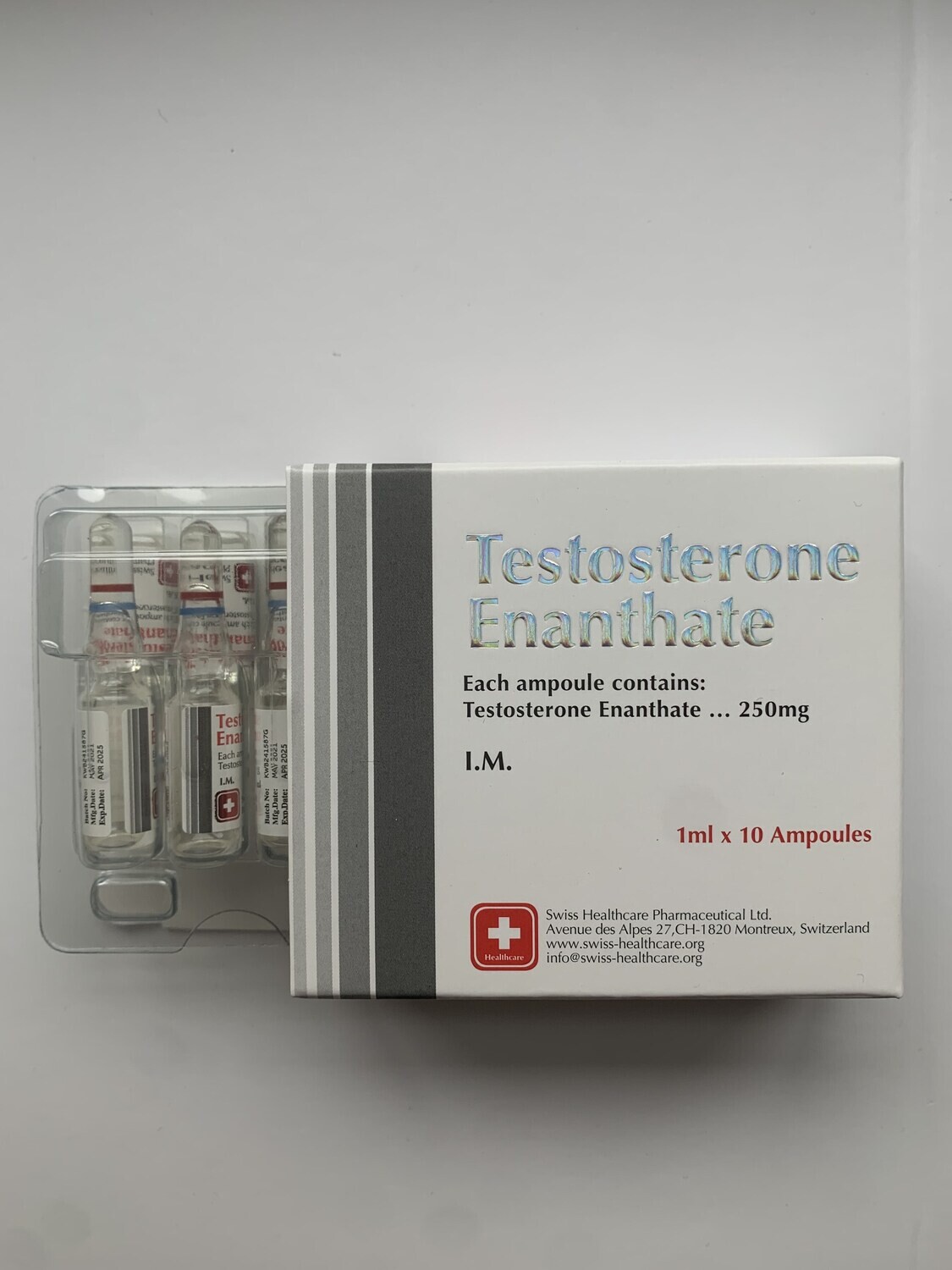 SWISS - Testosterone Enanthate 250mg x 10 ampules
