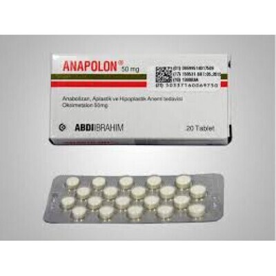 Abidi Ibrahim Anapolon 50mg - 20 Tablets