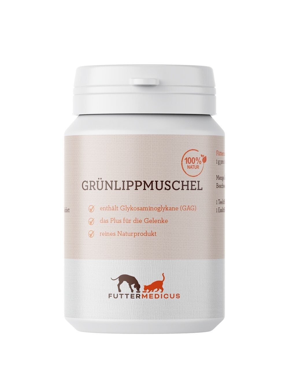 Futtermedicus Grünlippmuschel-Extrakt 300 gr
