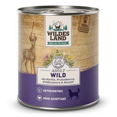 Wildes Land Wild mit Kürbis, Preiselbeeren, Wildkräutern & Distelöl