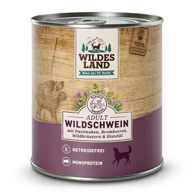 Wildes Land Wildschwein mit Pastinake, Brombeeren, Wildkräutern & Distelöl