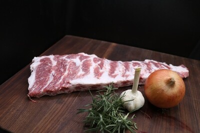 Spare ribs of pastured Berkshire pork