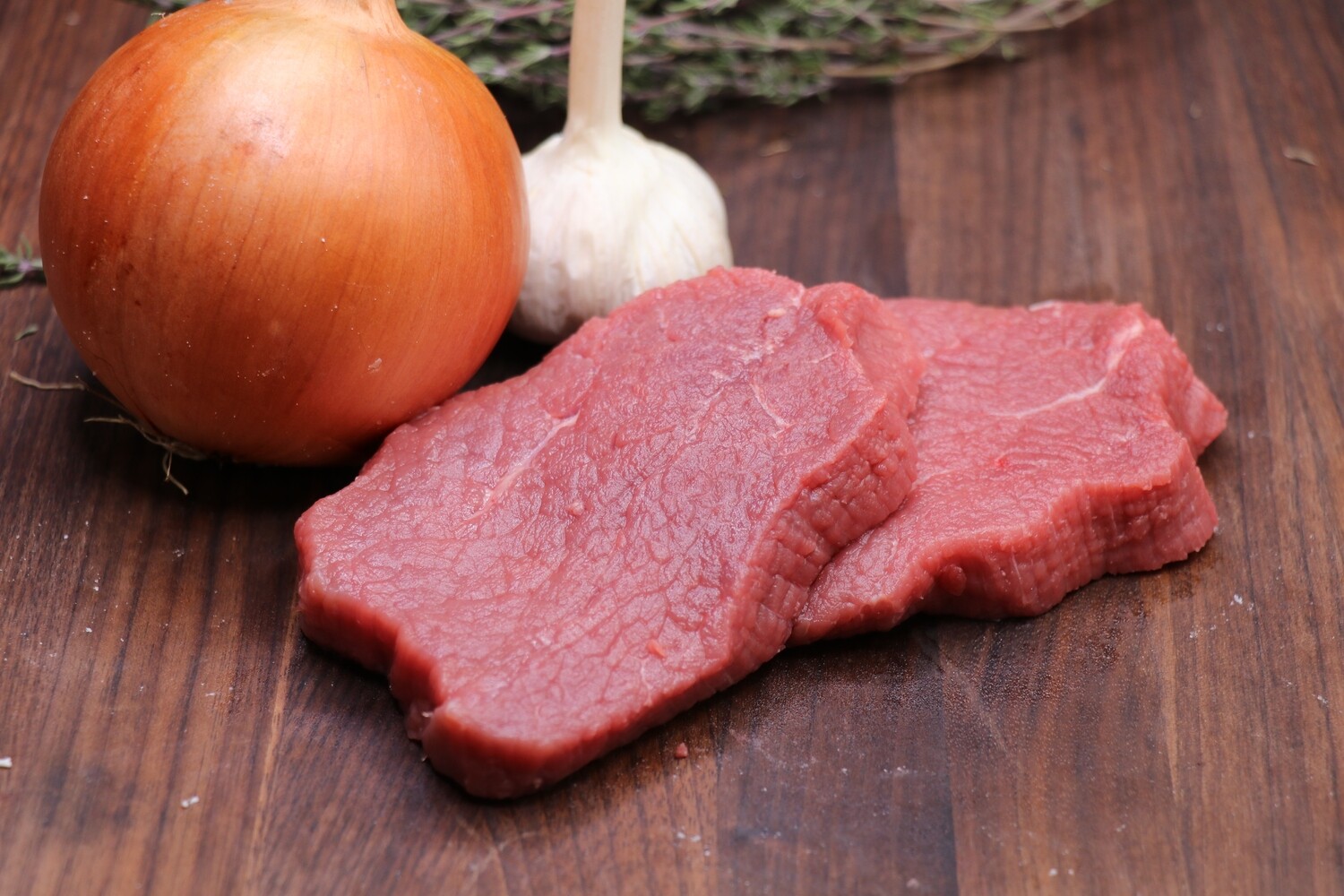 Steak de ronde nourri à l