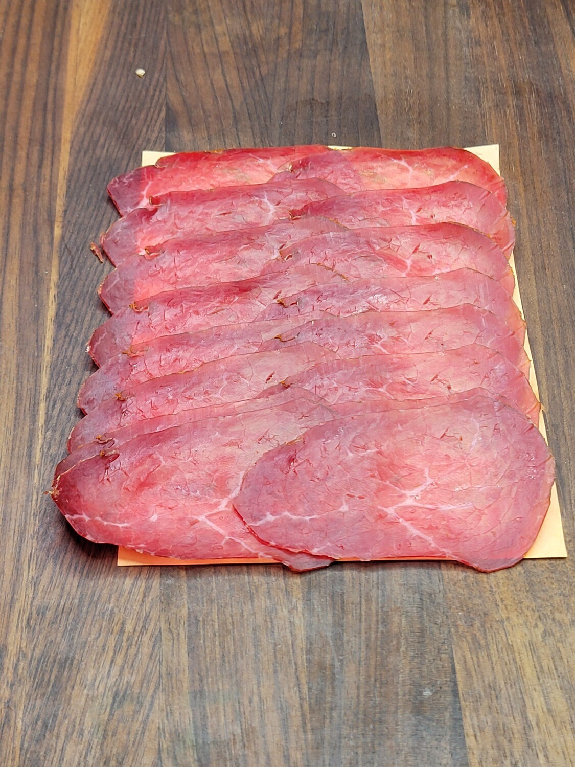 Paprika-beef basturma (pastirma)