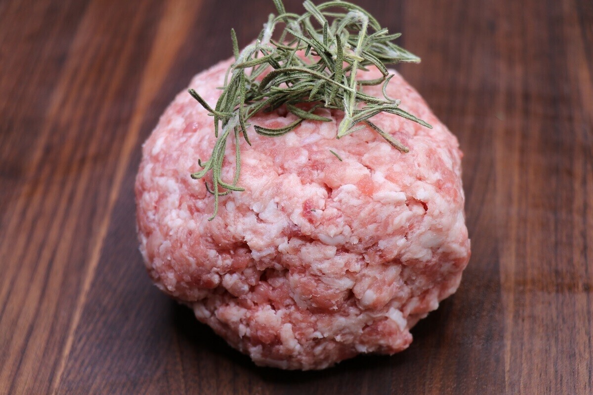SUPER SUPER SPECIAL: 50x1 lbs Ground PORK pastured Ferme d'ORée