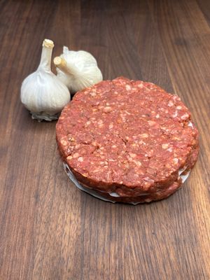 2 Ferme d'ORée burger patties ( Grass-fed Angus ) 2 Ferme d'ORée burger patties ( Grass-fed Angus )