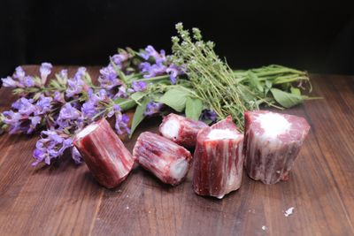 Beef offal, bones and fat