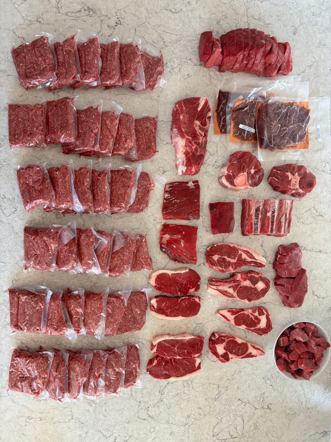 Not quite a quarter beef