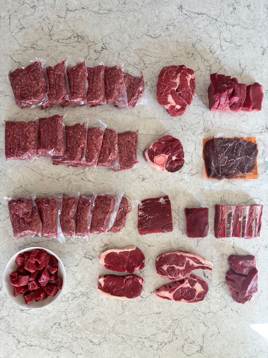 Not quite an eighth of a beef