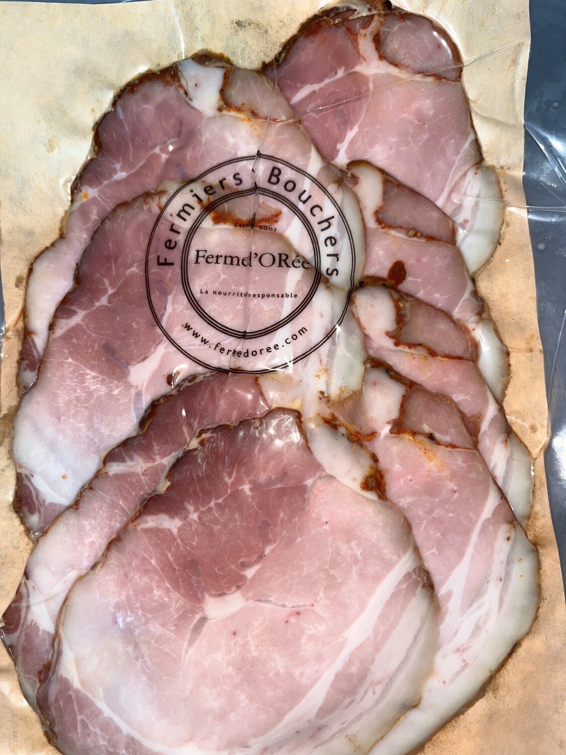 Sliced Cajun ham Old Clyde