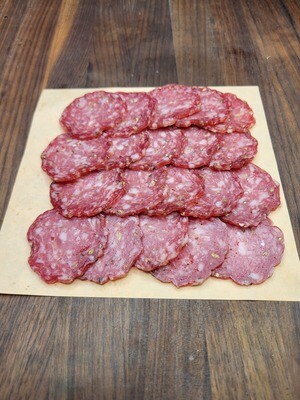 Rosette of finocchiona salami