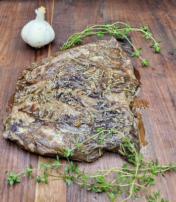 Undercut (Bavette) grass-fed Angus Marinated Ferme d'ORée