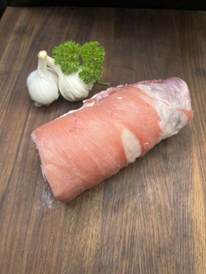 Rolled pastured Boer Goat  flank