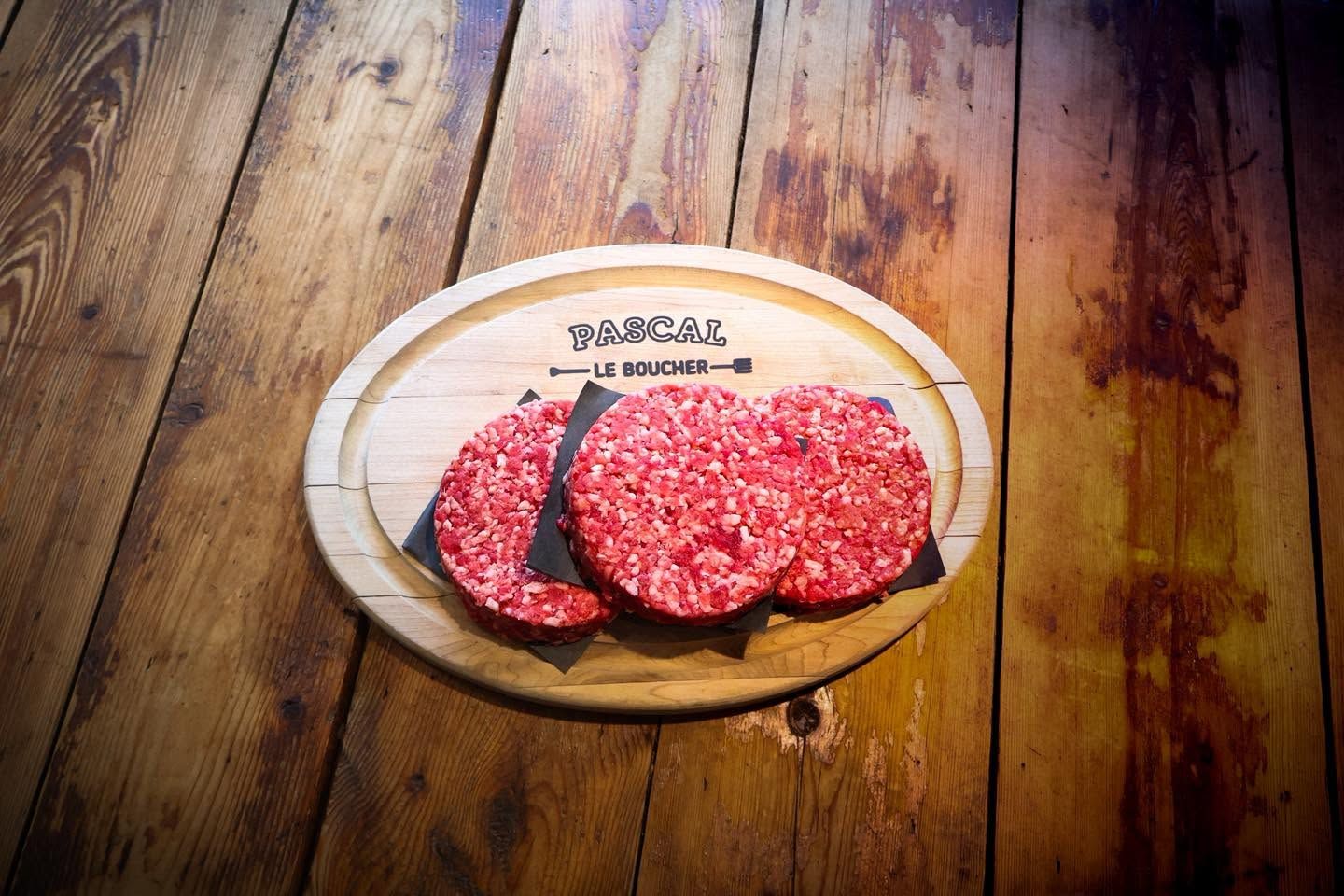 2 burger patties aged Wagyu