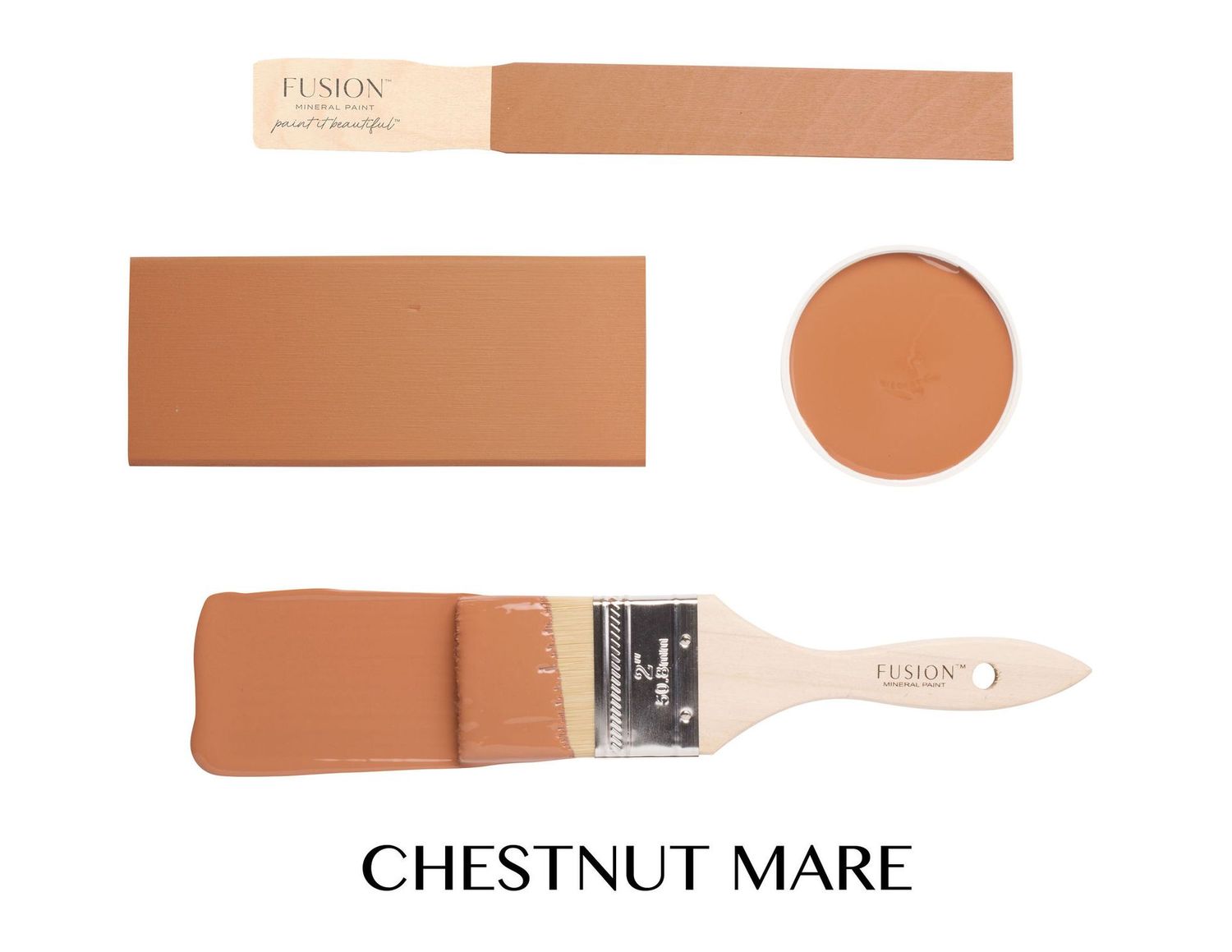 Chestnut Mare van Fusion Mineral Paint. Karamel kleur.