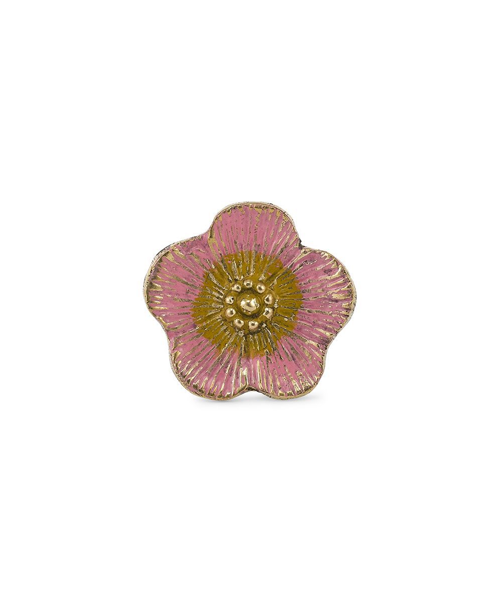 Doing Goods kastknop Faye Flower roze