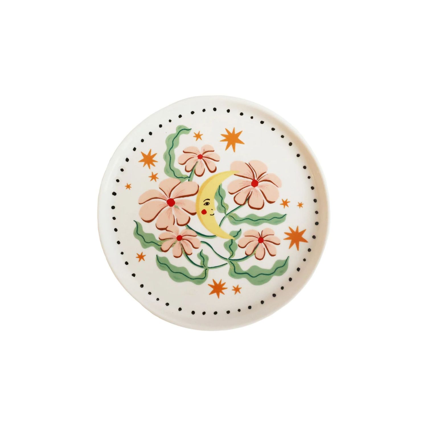All the Luck in the World serveerbordje Bloemen en Maan