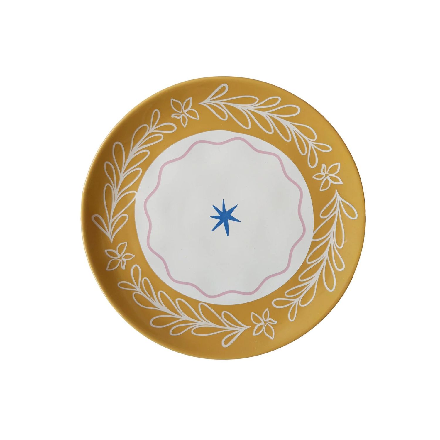 All the Luck in the World bord Gele Bladeren en Blauwe Ster