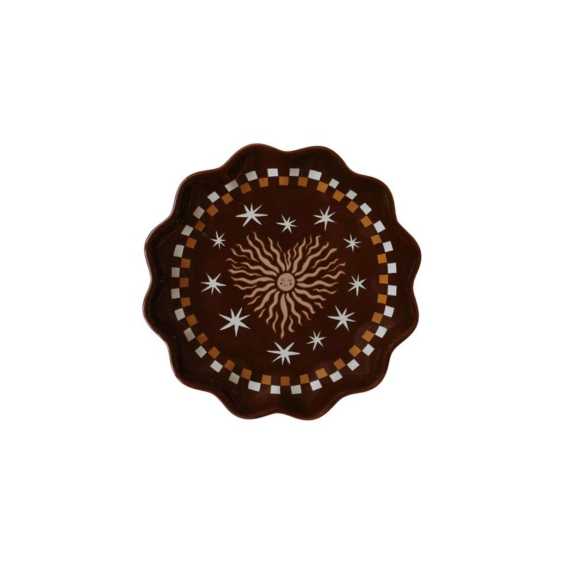 All the Luck in the World serveerbordje Small Hart Bruin