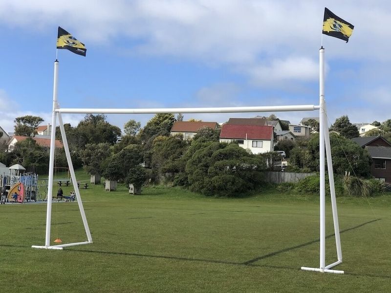Full sized portable rugby posts Full sized portable rugby posts