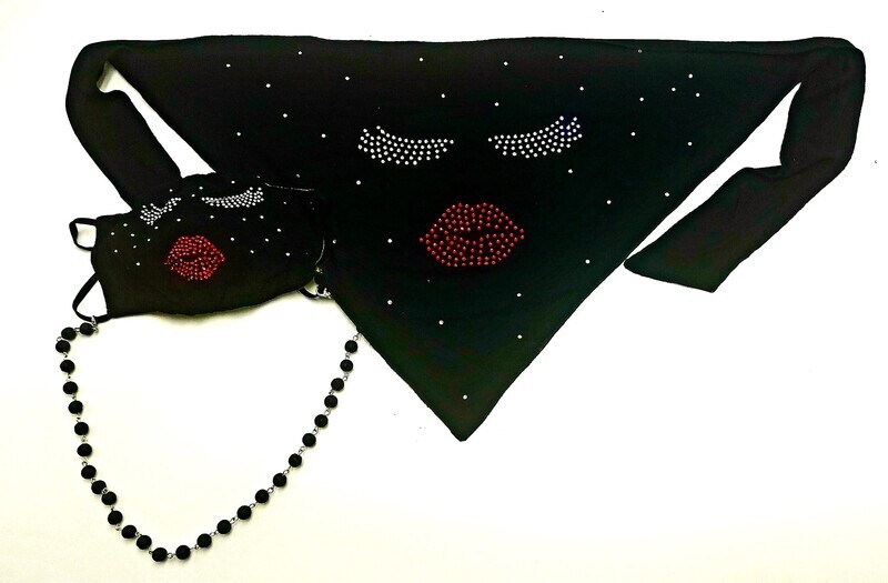 Mask / Bandana Combo: Eyelashes / Lips:  F.W.