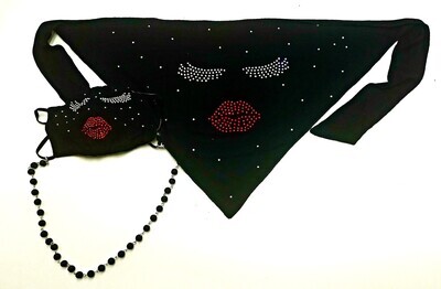 Mask / Bandana Combo: Eyelashes / Lips:  F.W.