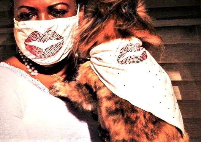 Mask / Bandana Combo: Red Hot Lips! F.W.