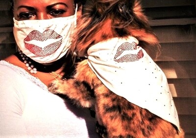Mask / Bandana Combo: Red Hot Lips! F.W.