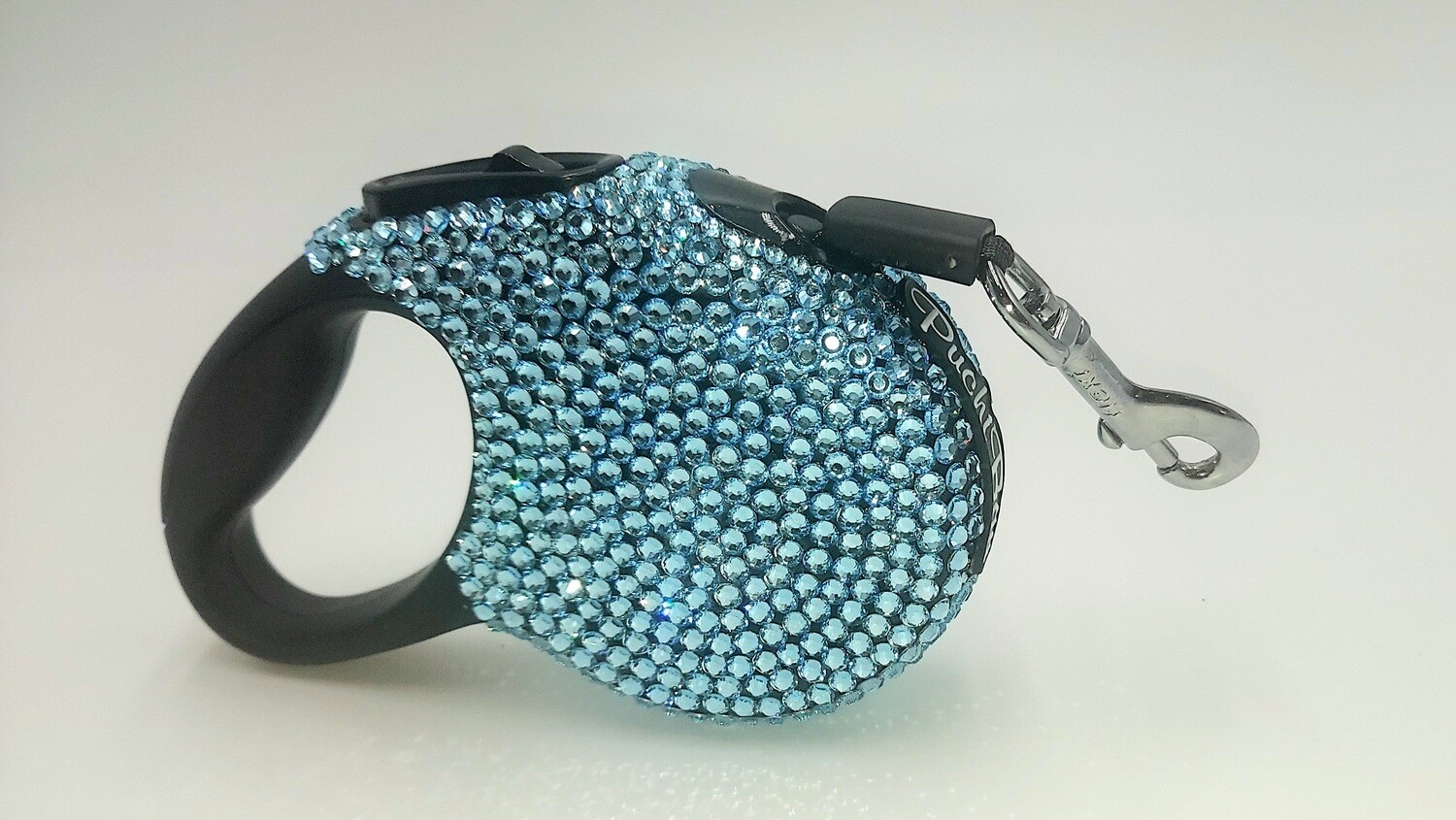 Bling Bling Retractable Aqua Crystal Leads