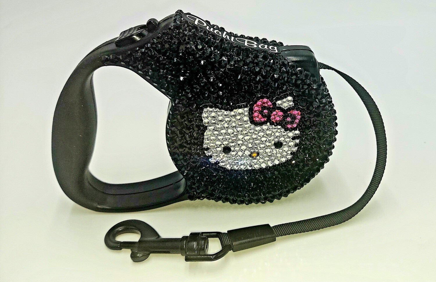 Bling Bling Hello Kit Kat: Caviar Crystal: FW, Size: Small-10ft, Color: Caviar Crystals with black handle