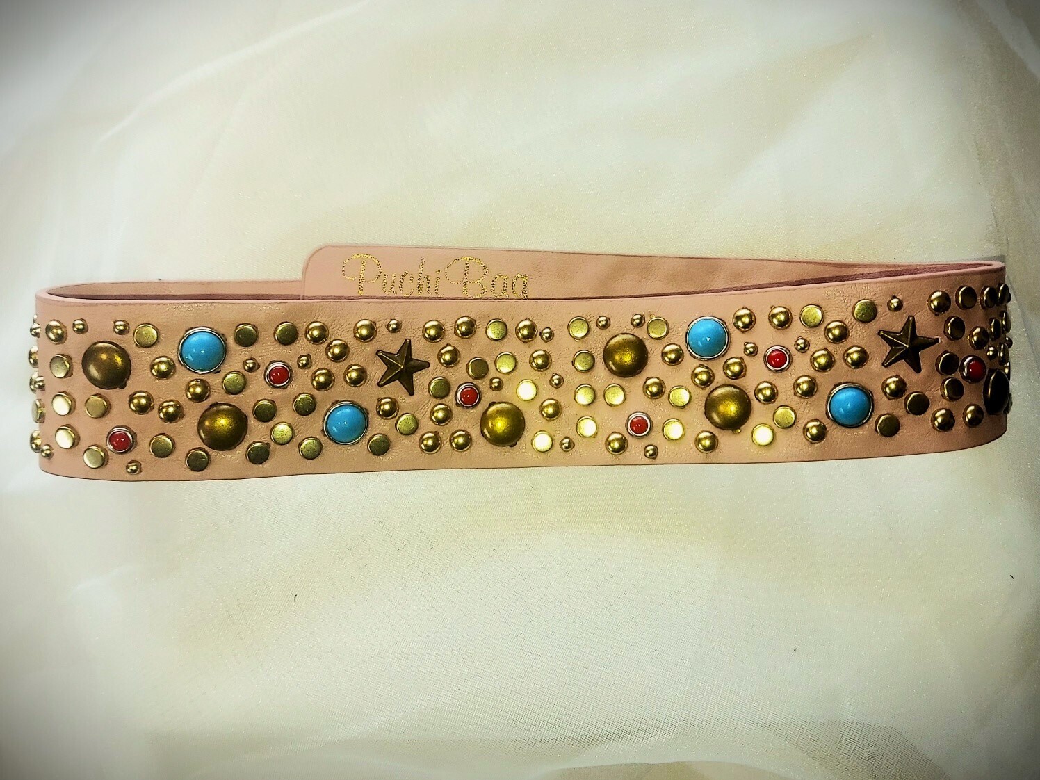 Pynk Studded Choker &amp; Cuff: For People!, Size: Choker: Dog: LGR/XLGR: 1.5&quot;W  X  21.5&quot;L, Color: Pynk Cuff/Pynk Choker