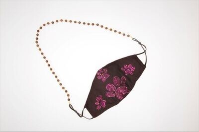 The Face Mask: Chocolate with Pink Paws!