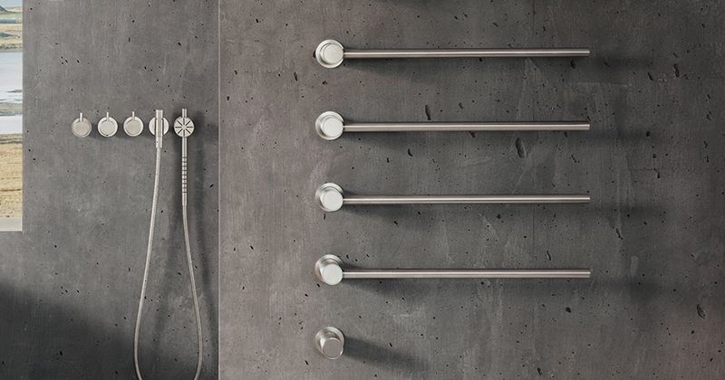 Vola T39EL Chauffe-serviettes encastré