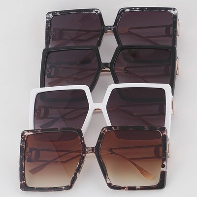 Unique Frame Pentagon Sunglasses