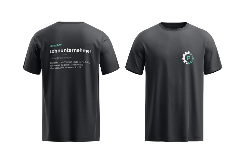 FarmAct Herren-T-Shirt Lohnunternehmer mit kleinem Logo FarmAct Herren-T-Shirt Lohnunternehmer mit kleinem Logo