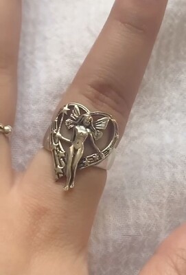 Vintage Retro Style Fairy Angel Ring