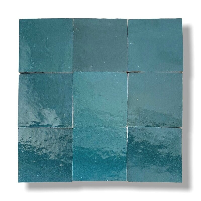 Zelliges Petrol Blue 10x10cm